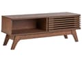 Miniatyrbilde 6 av 9: TV-benk Mørkt tre 44 x 117 x 35 cm Oppbevaring Kabelgjennomføring Moderne stil TV-møbel Stue