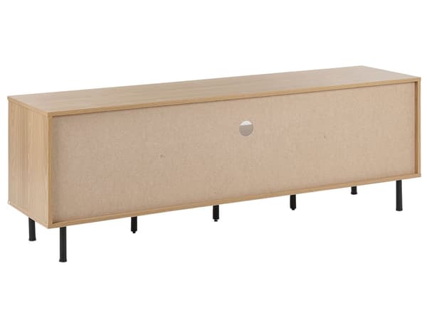 TV-benk Tre Hvit Metall 160 x 56 x 40 cm for TV opptil 70ʺ Skandinavisk Design Stue