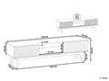 Miniatyrbilde 3 av 10: TV-bord Lyst Tre Oppbevaring Hylle Skap Kabelstyring Moderne Design
