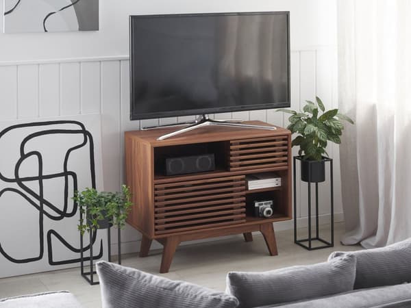 TV-benk mørkt tre 69 x 79 cm kommode