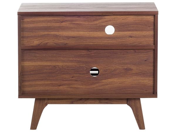 TV-benk mørkt tre 69 x 79 cm kommode