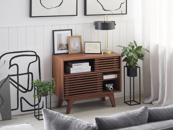 TV-benk mørkt tre 69 x 79 cm kommode