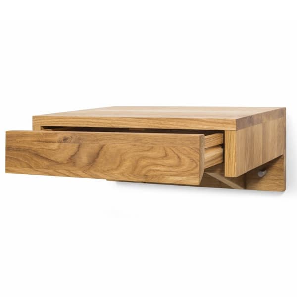 Sæt med 2 Svævende natbord BO, oliebehandlet eg