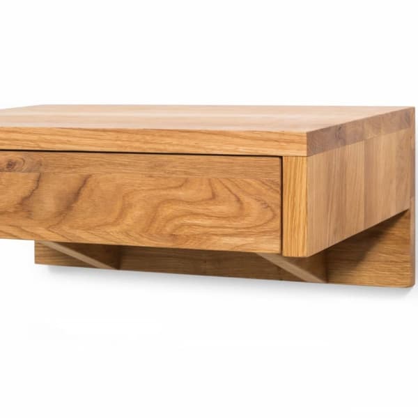 Sæt med 2 Svævende natbord BO, oliebehandlet eg
