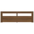 Miniatyrbillede 5 af 11: vidaXL tv-bord med LED-lys 120x35x40 cm brun egetræsfarve