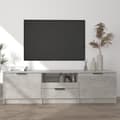 Pikkukuva 8 / 8: vidaXL TV-taso betoninharmaa 140x35x40 cm tekninen puu