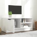 Miniatyrbillede 2 af 9: vidaXL tv-bord 80x35x36,5 cm konstrueret træ hvid højglans