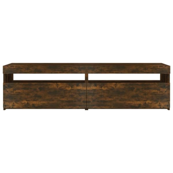 vidaXL TV-taso LED-valoilla 2 kpl savutammi 75x35x40 cm