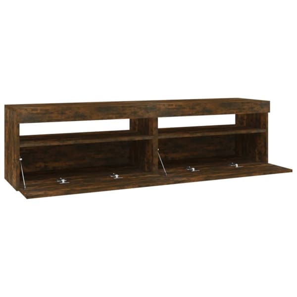 vidaXL TV-taso LED-valoilla 2 kpl savutammi 75x35x40 cm