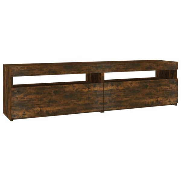 vidaXL TV-taso LED-valoilla 2 kpl savutammi 75x35x40 cm