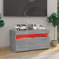 Pikkukuva 3 / 11: vidaXL TV-taso LED-valoilla harmaa Sonoma 75x35x40 cm