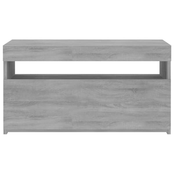 vidaXL TV-taso LED-valoilla harmaa Sonoma 75x35x40 cm