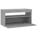 Pikkukuva 8 / 11: vidaXL TV-taso LED-valoilla harmaa Sonoma 75x35x40 cm