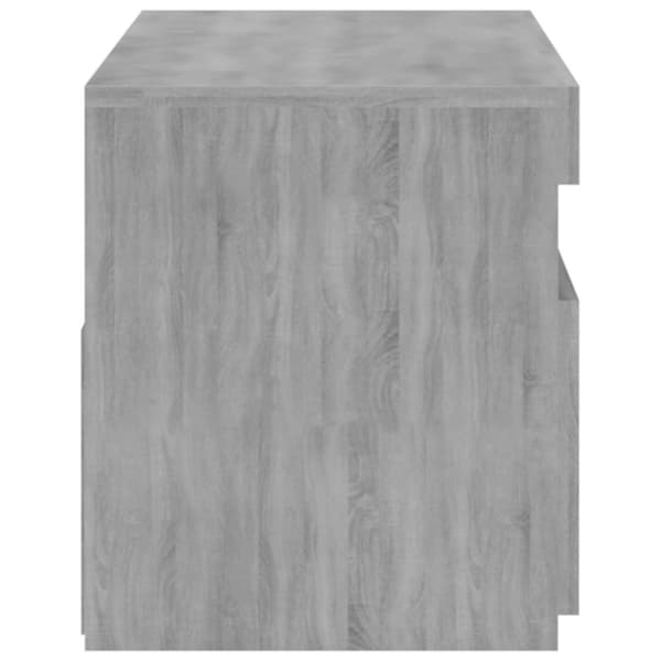 vidaXL TV-taso LED-valoilla harmaa Sonoma 75x35x40 cm