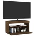 Pikkukuva 6 / 11: vidaXL TV-taso LED-valoilla ruskea tammi 75x35x40 cm