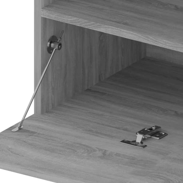 vidaXL tv-borde 2 stk. med LED-lys 75x35x40 cm grå sonoma-eg
