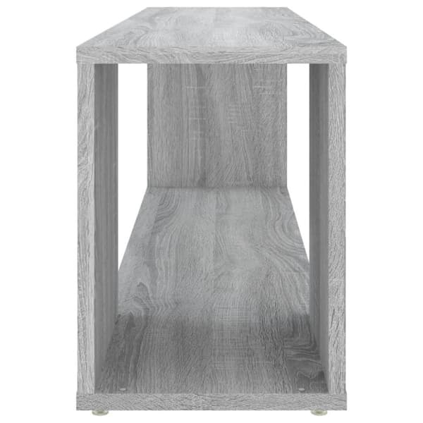vidaXL tv-bord 100x24x32 cm konstrueret træ grå sonoma-eg