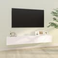 Miniatyrbillede 3 af 10: vidaXL væghængte tv-skabe 2 stk. 100x30x30 cm konstrueret træ hvid