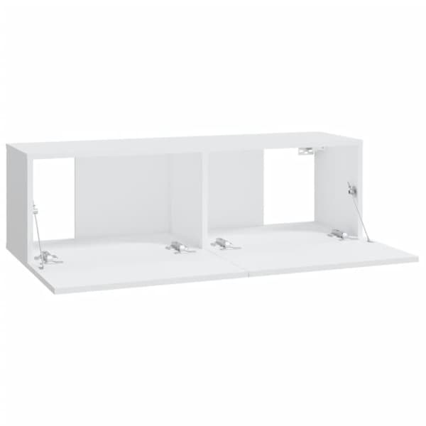 vidaXL væghængte tv-skabe 2 stk. 100x30x30 cm konstrueret træ hvid