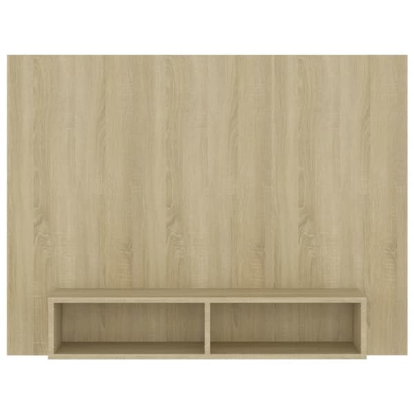 vidaXL Väggmonterat tv-skåp sonoma-ek 120x23,5x90 cm konstruerat trä