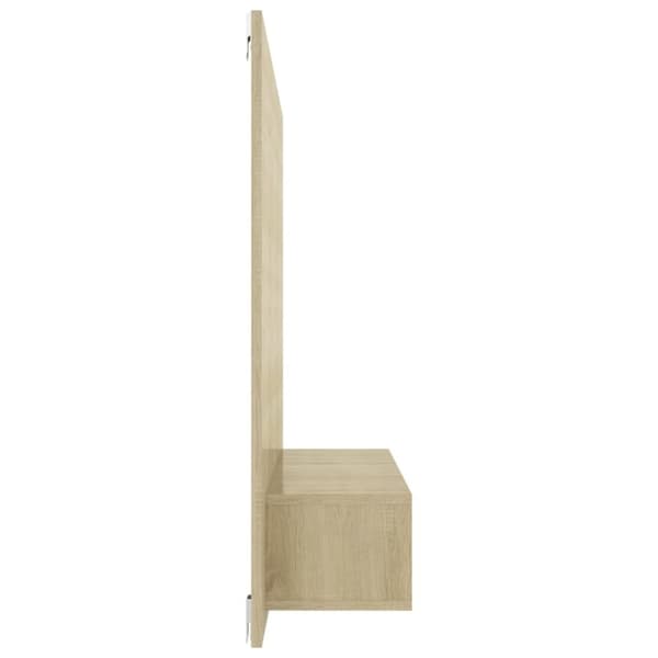 vidaXL Väggmonterat tv-skåp sonoma-ek 120x23,5x90 cm konstruerat trä