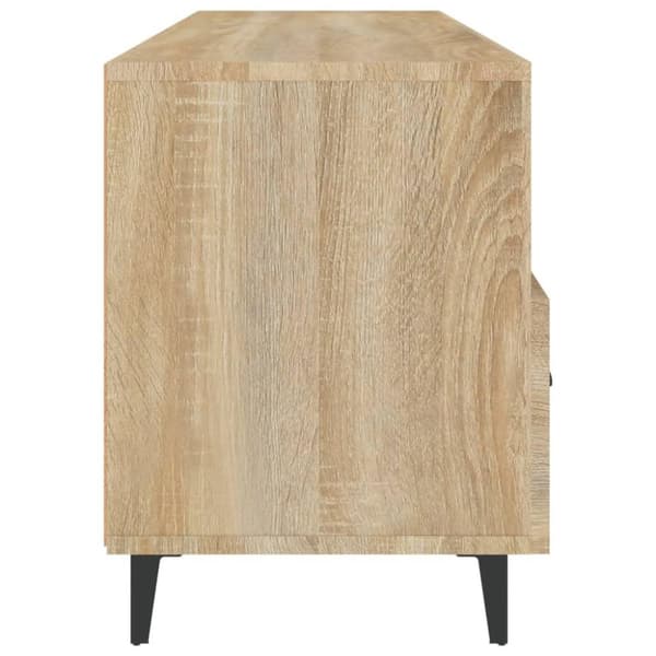 vidaXL TV-benk sonoma eik 102x35x50 cm konstruert tre