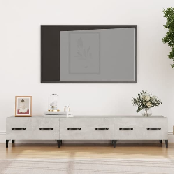 vidaXL TV-benk betonggrå 150x34,5x30 cm konstruert tre