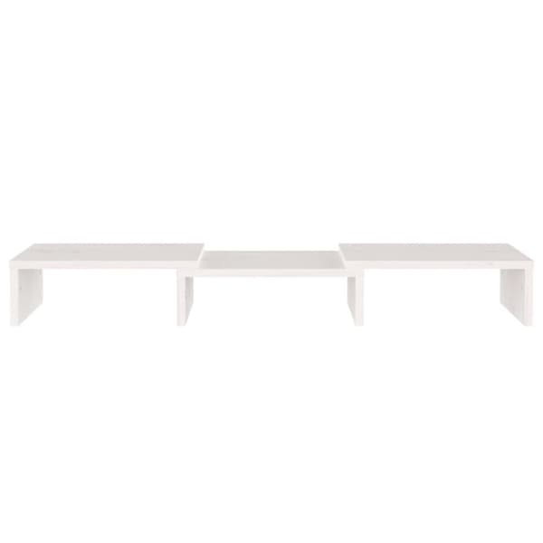 vidaXL Skärmställ vit 60x24x10,5 cm massiv furu