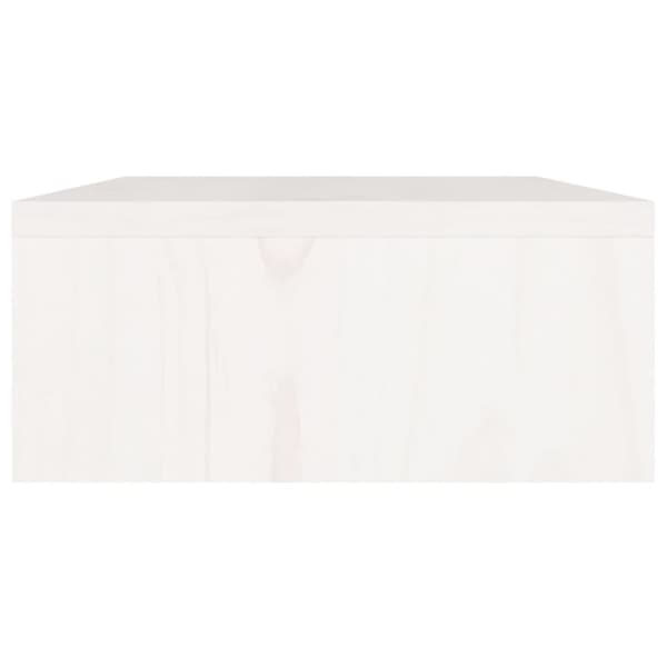 vidaXL Skärmställ vit 60x24x10,5 cm massiv furu