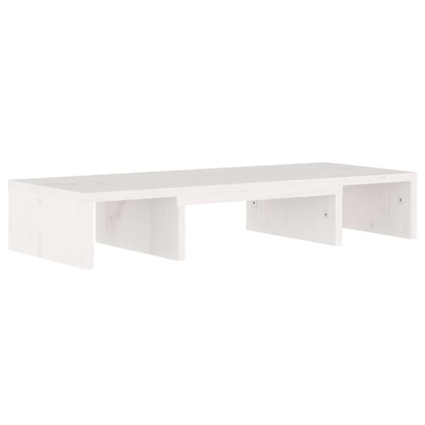 vidaXL Skärmställ vit 60x24x10,5 cm massiv furu