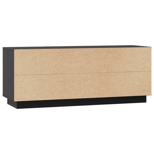 vidaXL Tv-bänk svart 110,5x35x44 cm massiv furu
