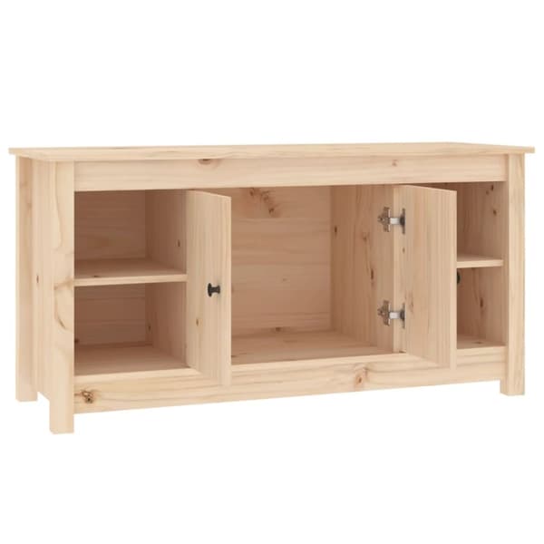 vidaXL Tv-bänk 103x36,5x52 cm massiv furu