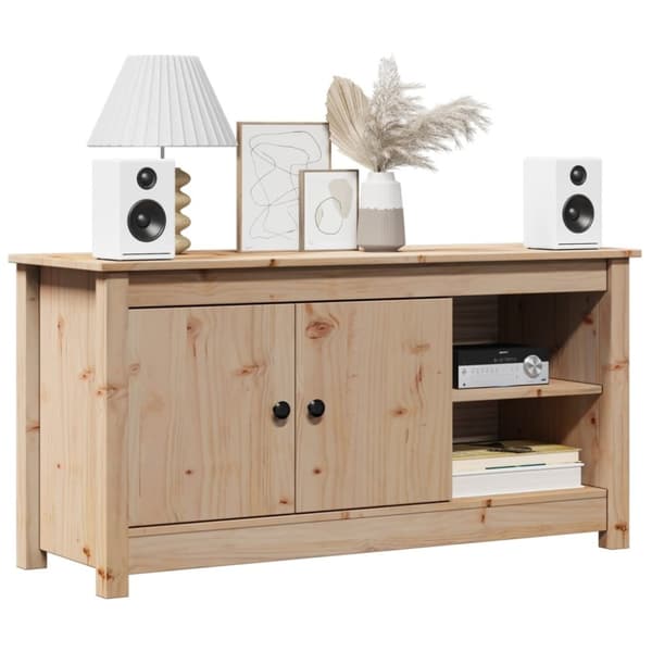 vidaXL Tv-bänk 103x36,5x52 cm massiv furu