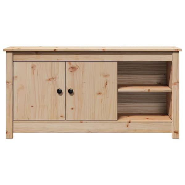 vidaXL Tv-bänk 103x36,5x52 cm massiv furu