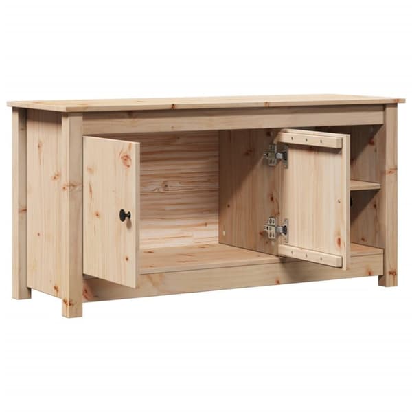 vidaXL Tv-bänk 103x36,5x52 cm massiv furu