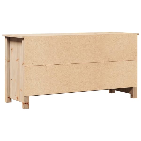 vidaXL Tv-bänk 103x36,5x52 cm massiv furu