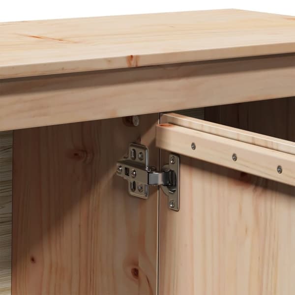 vidaXL Tv-bänk 103x36,5x52 cm massiv furu