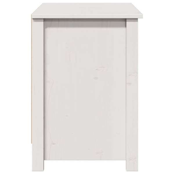 vidaXL Tv-bänk vit 103x36,5x52 cm massiv furu