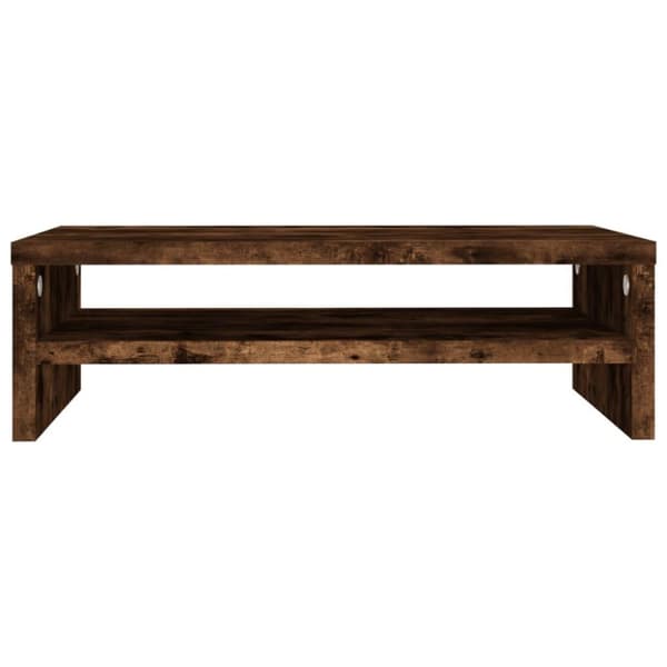 vidaXL Skjermstativ røkt eik 42x24x13 cm konstruert tre