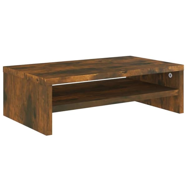 vidaXL Skjermstativ røkt eik 42x24x13 cm konstruert tre