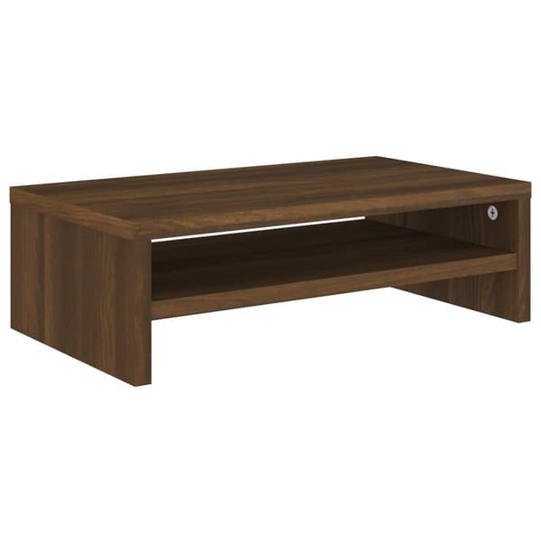 vidaXL Skjermstativ brun eik 42x24x13 cm konstruert tre