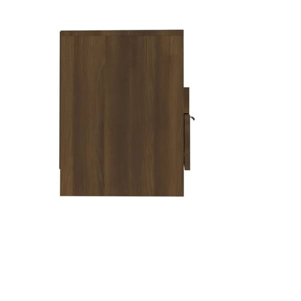 vidaXL TV-benk brun eik 150x33,5x45 cm konstruert tre