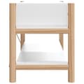 Miniatyrbilde 5 av 10: vidaXL TV-benk hvit 82x38x45 cm konstruert tre