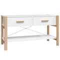 Miniatyrbilde 10 av 10: vidaXL TV-benk hvit 82x38x45 cm konstruert tre