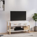 Miniatyrbilde 2 av 10: vidaXL TV-benk hvit 82x38x45 cm konstruert tre