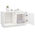Miniatyrbillede 9 af 11: vidaXL tv-bord 74x35x44 cm massivt fyrretræ hvid