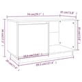 Miniatyrbillede 11 af 11: vidaXL tv-bord 74x35x44 cm massivt fyrretræ hvid