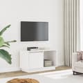 Miniatyrbillede 2 af 11: vidaXL tv-bord 74x35x44 cm massivt fyrretræ hvid