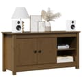 Miniatyrbild 4 av 11: vidaXL Tv-bänk honungsbrun 103x36,5x52 cm massiv furu