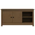 Miniatyrbild 5 av 11: vidaXL Tv-bänk honungsbrun 103x36,5x52 cm massiv furu